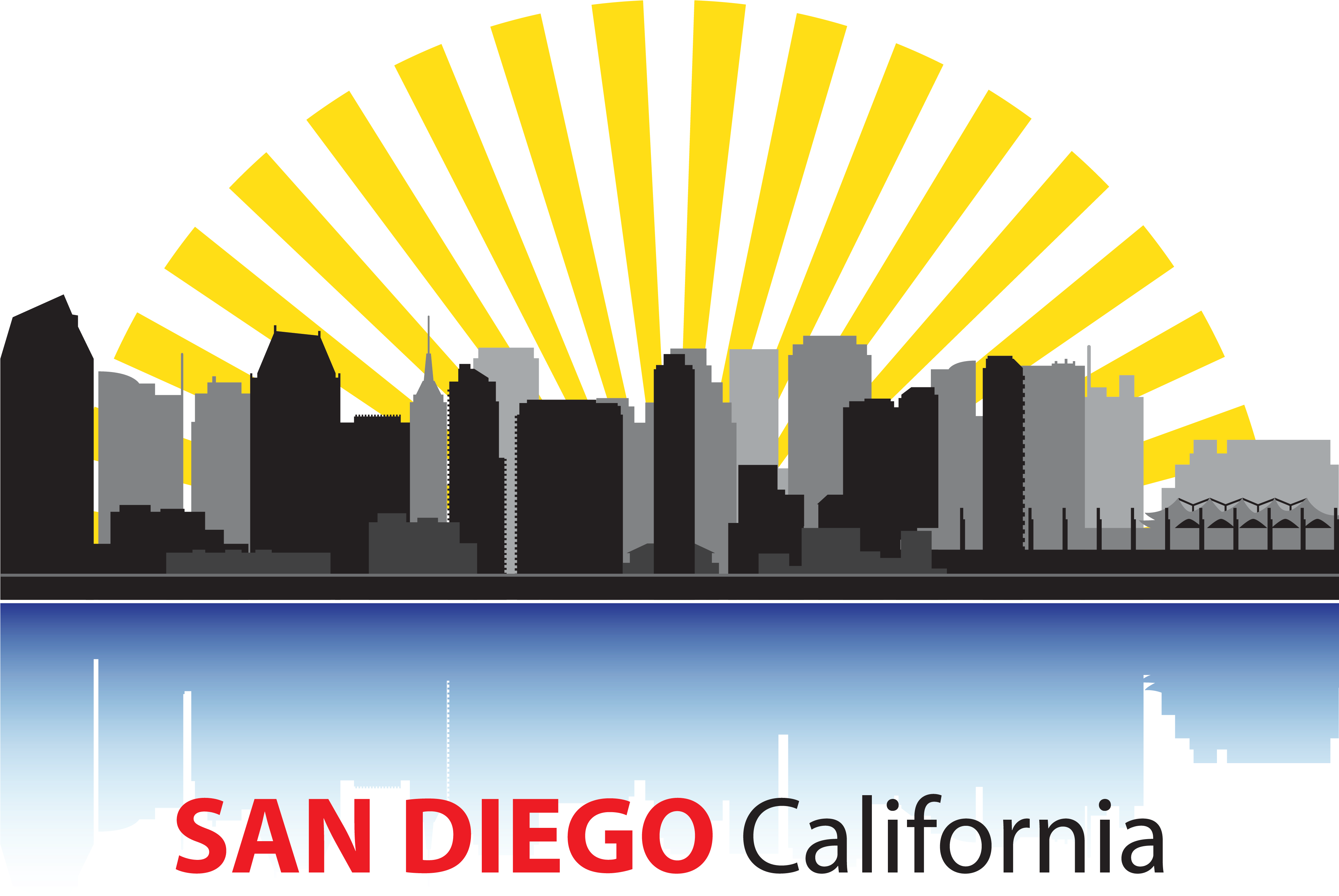 San Diego California Png (3926x2666), Png Download