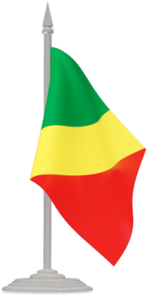 Congo Brazzaville Flag - Serbian Flag Pole Png (640x480), Png Download