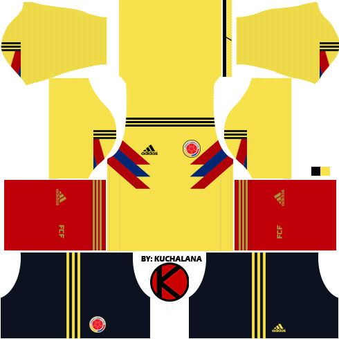Colombia 2018 World Cup Kits - Kit Germany Dream League Soccer 2018 (490x490), Png Download