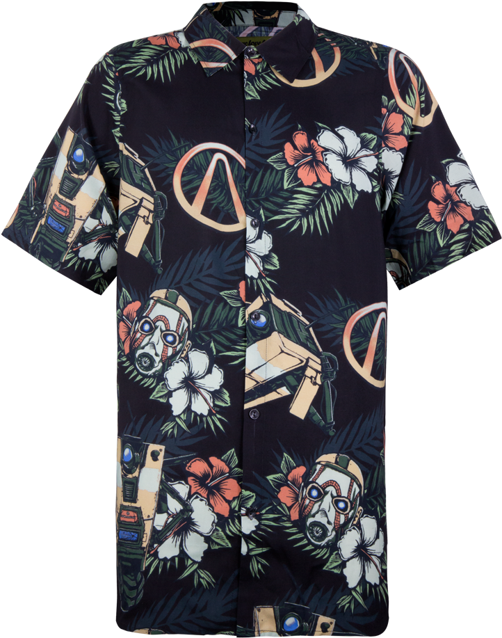 Clap Trap Aloha Shirt - Clap Trap Aloha Button Up (1000x1000), Png Download
