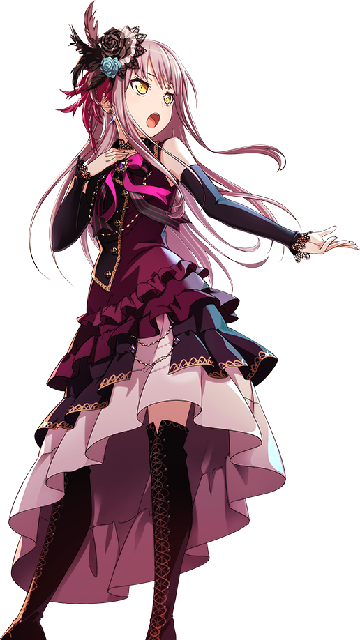 Report Abuse - Roselia Yukina (516x918), Png Download