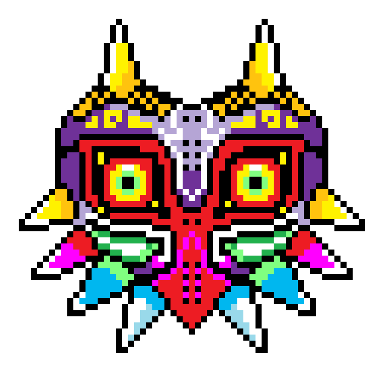 Majora's Mask - Majora's Mask Pixel Art (1200x1200), Png Download