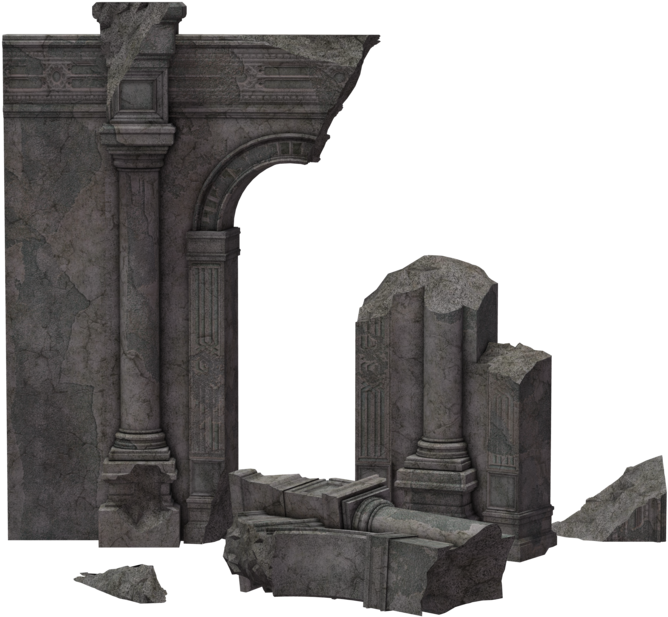 Ruins Png Image Background - Ruins Png (1024x645), Png Download