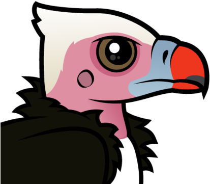 About The White-headed Vulture - White Headed Vulture Cartoon (440x440), Png Download