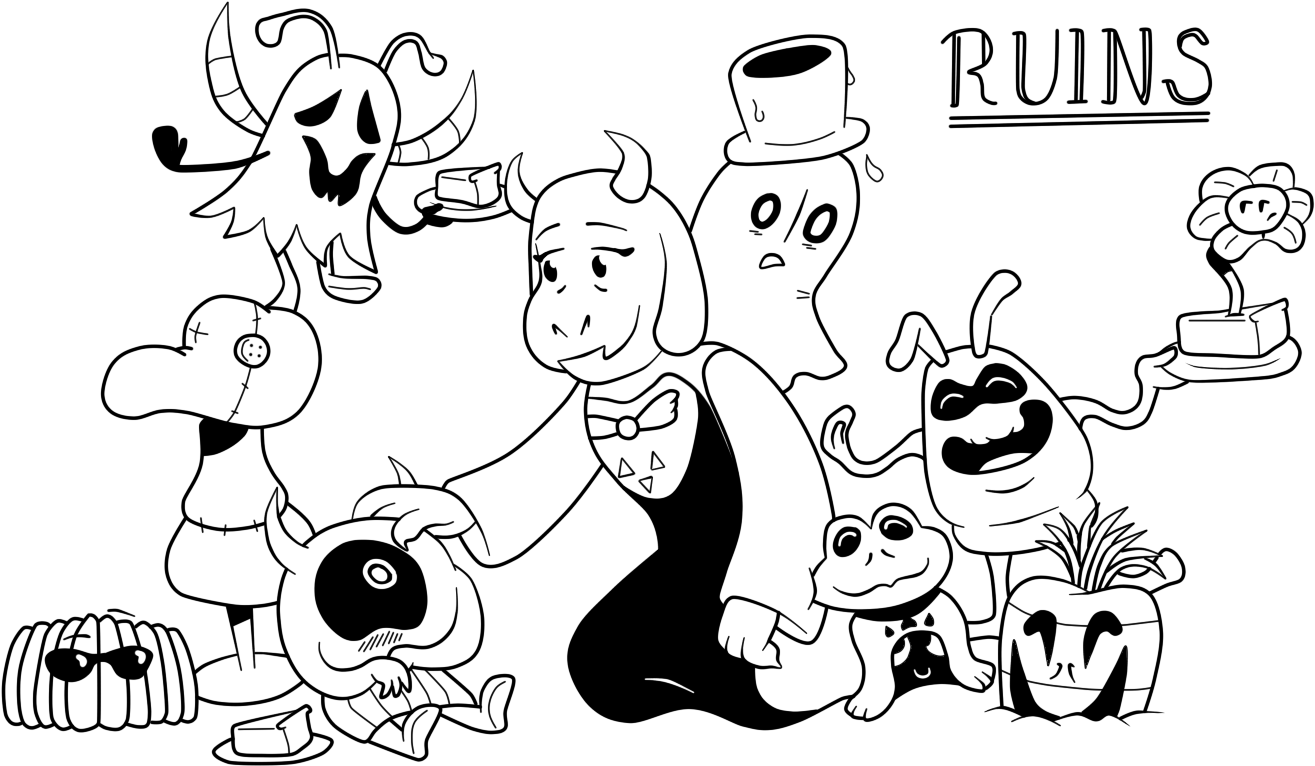 Ruins - Cartoon (1600x960), Png Download