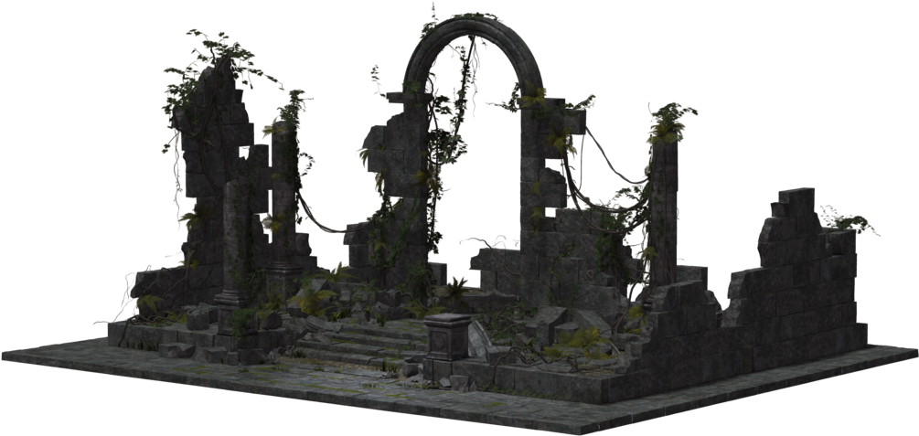 Jungle Ruins 02 By Wolverine041269 - Ancient Ruins Png (1024x645), Png Download