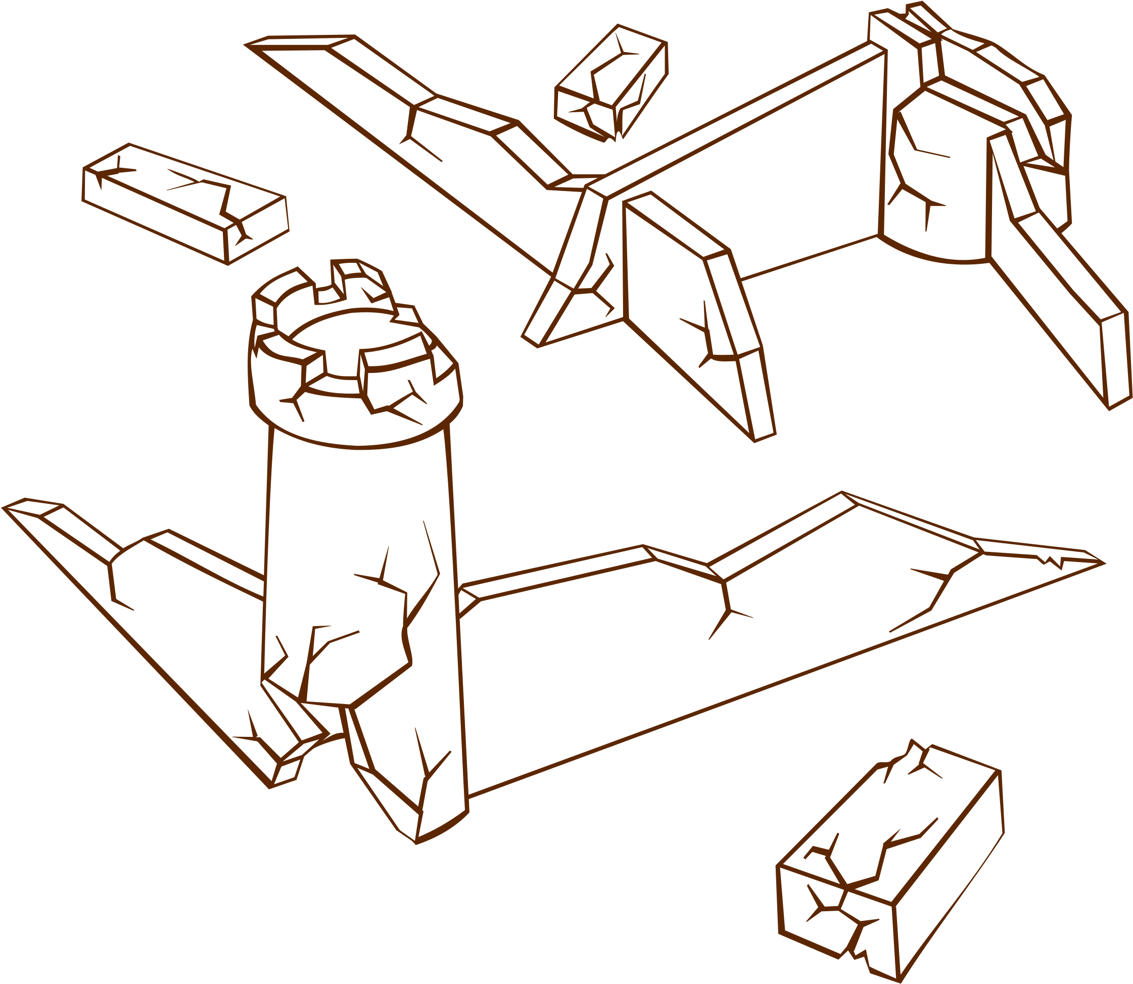 This Free Icons Png Design Of Rpg Map Symbols Ruins (2400x2400), Png Download