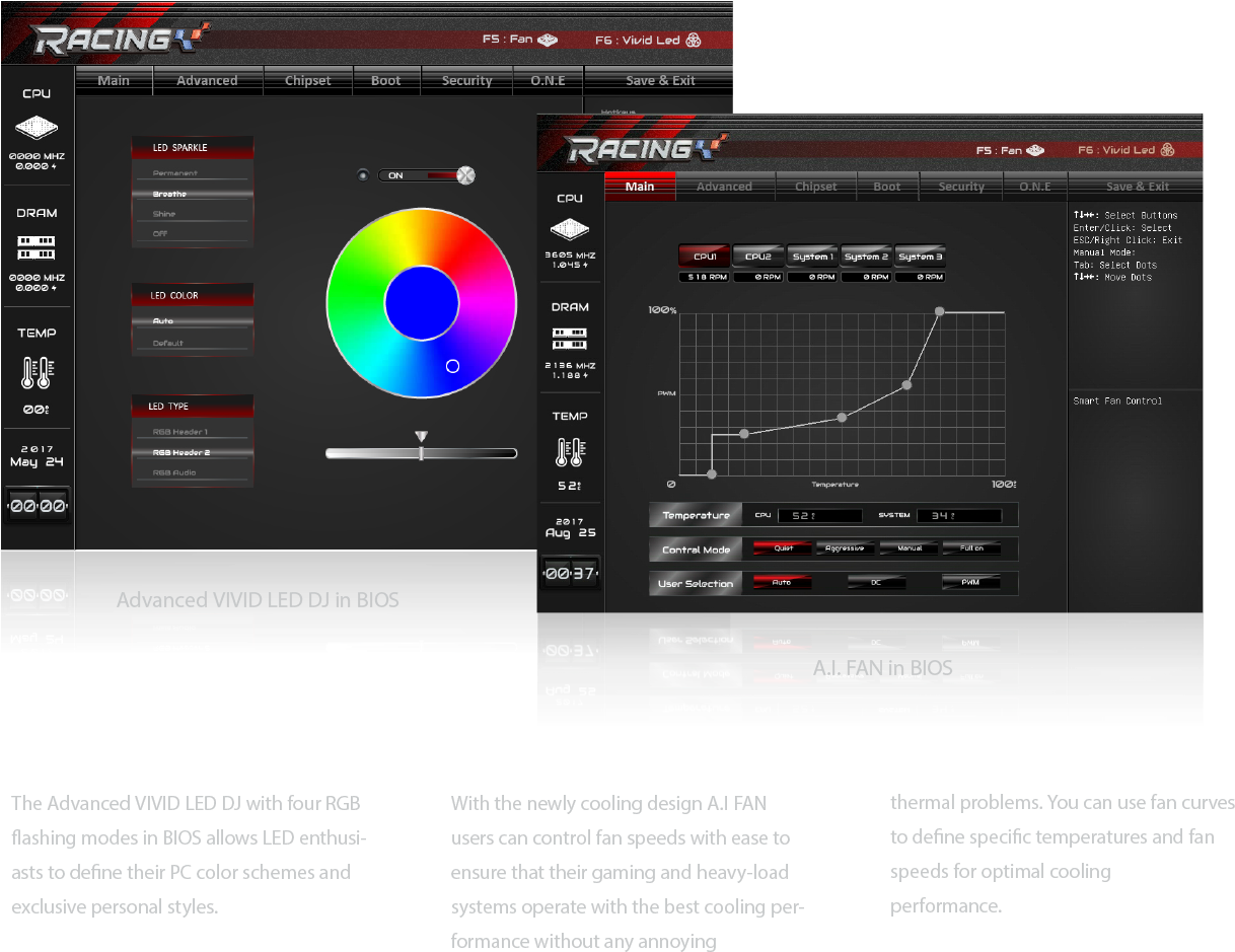 All-new Racing Bios Utility - Biostar A320md Pro Amd A320 Socket Am4 Micro Atx Motherboard (1227x967), Png Download