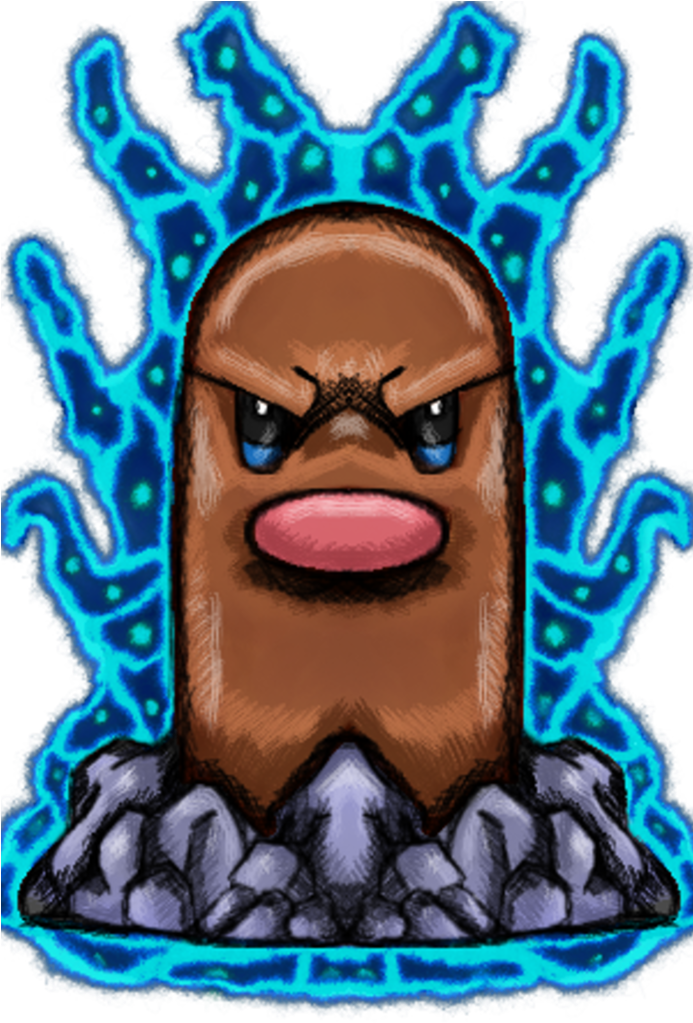 #diglett #japanese #ディグダ #digda #ground Type Pokémon (692x1154), Png Download