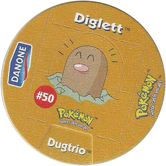 Pokémon Danone 07-diglett - Pokemon (540x540), Png Download