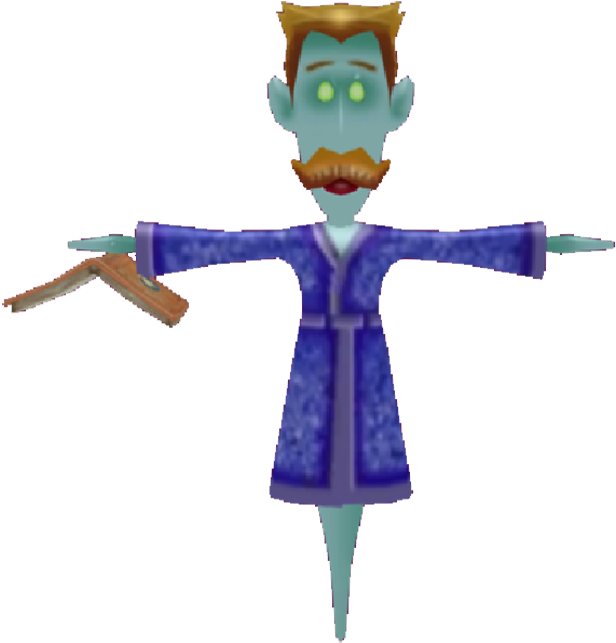 Download Zip Archive - Luigi Mansion Ghost Neville (750x650), Png Download