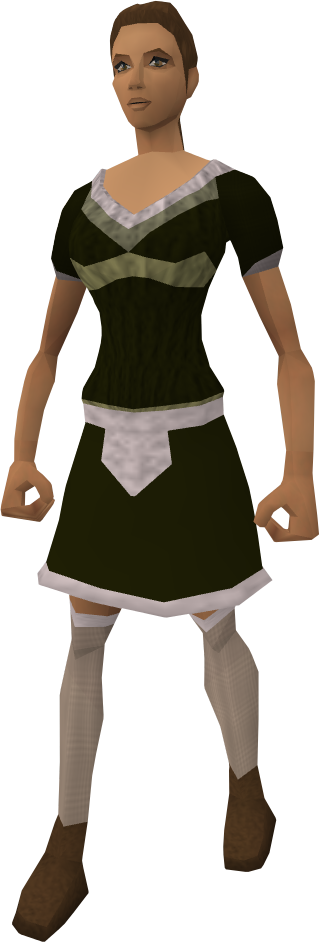 Runescape Maid (319x942), Png Download