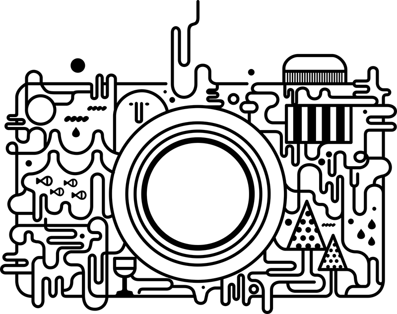 Jpg Free Download Collection Of Free Pen Download On - Artsy Camera - Apple Macbook Laptop Vinyl Sticker Decal (800x633), Png Download