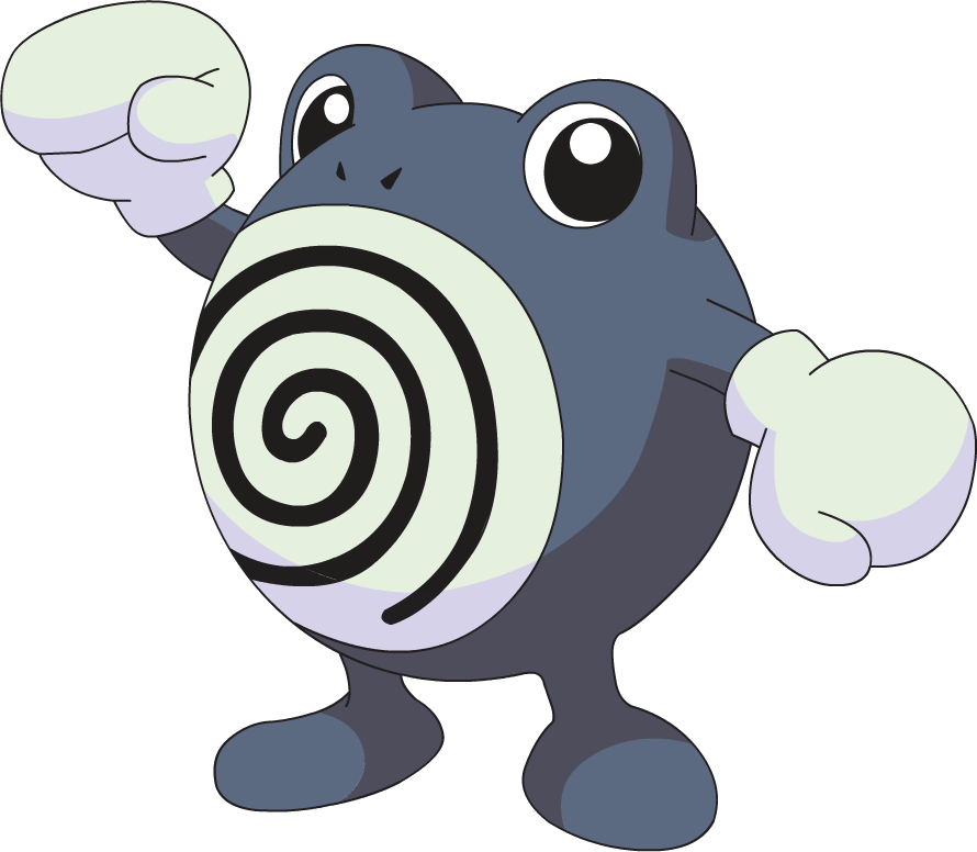 #061 Poliwhirl - Poliwhirl Pokemon (890x776), Png Download