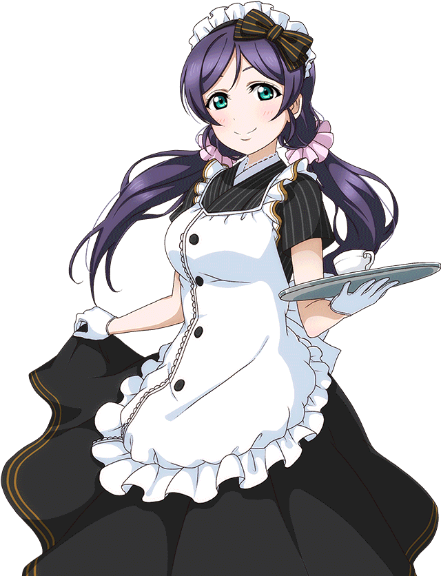 Maid Png - Love Live School Idol Nozomi Card (1024x1024), Png Download
