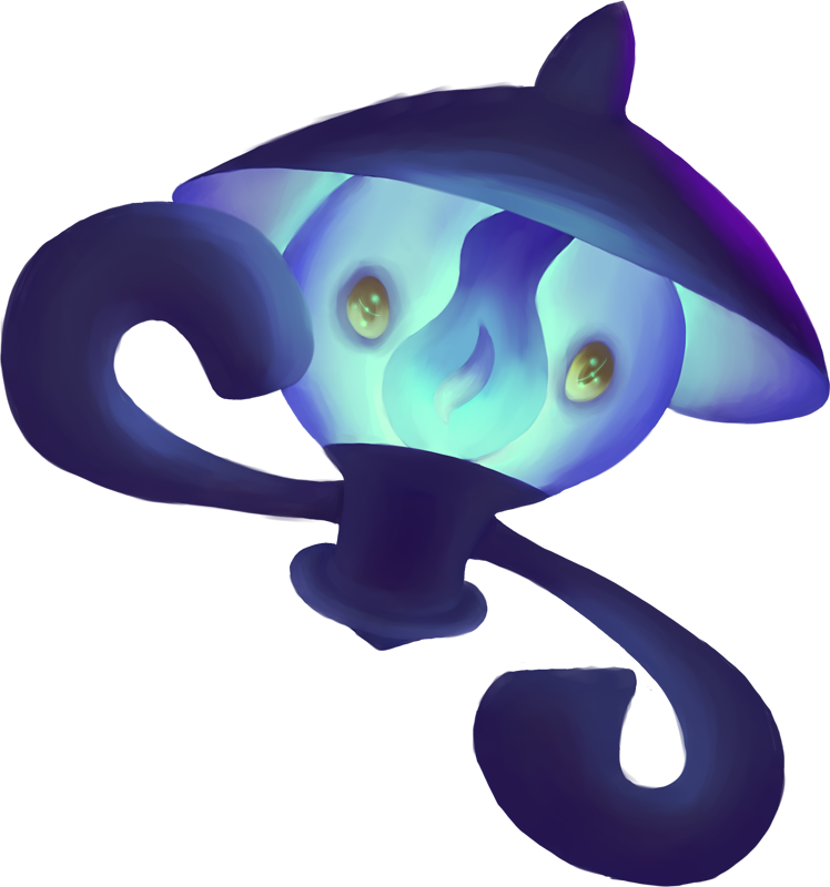 Important Notice Pokemon Lampent Is A Fictional Character - Pokemon Lampent (748x800), Png Download