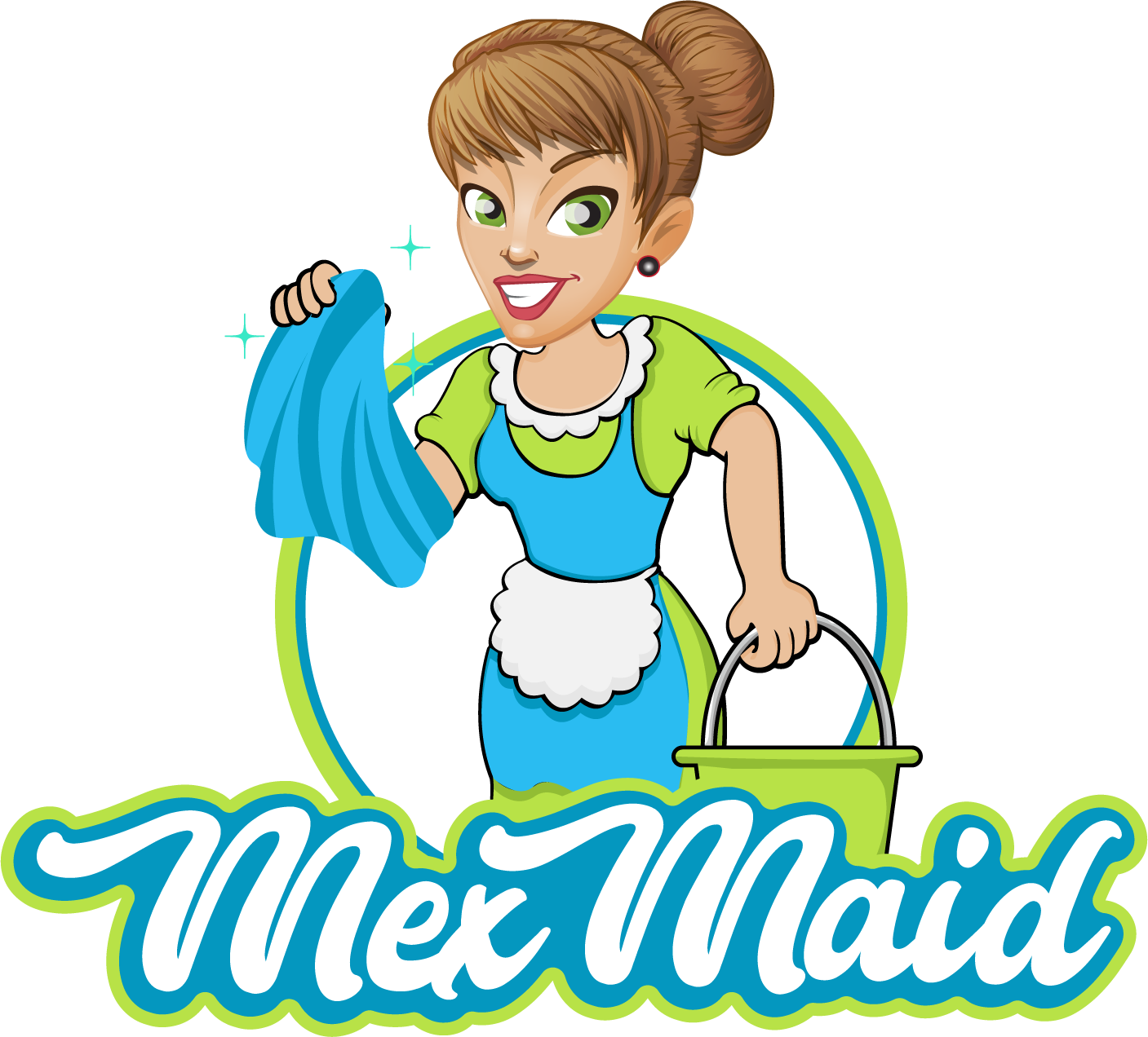 Mex Maid Mex Maid - Atlanta Green Maids (1407x1272), Png Download