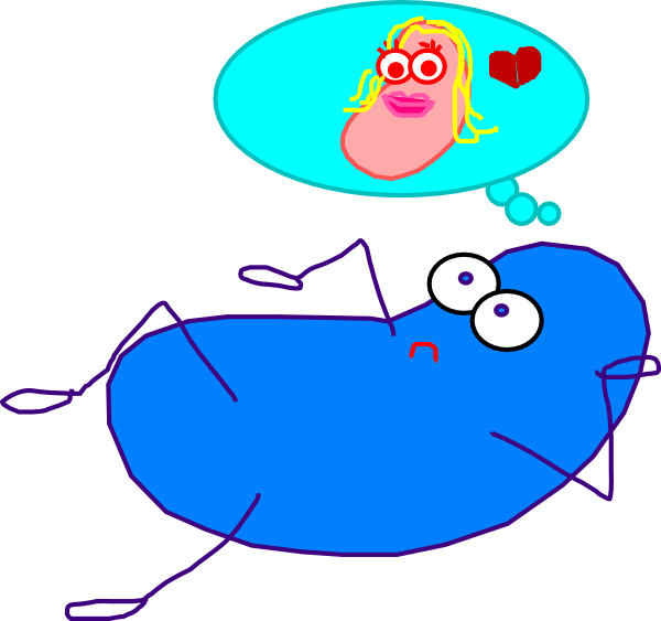 How To Set Use Blue Jelly Bean Love Svg Vector (600x563), Png Download