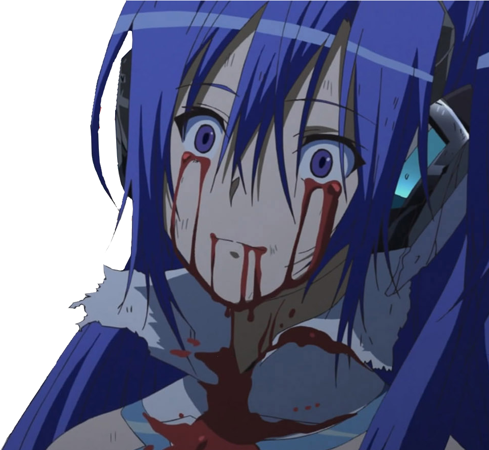 Anime Girl Brutal Death (970x882), Png Download