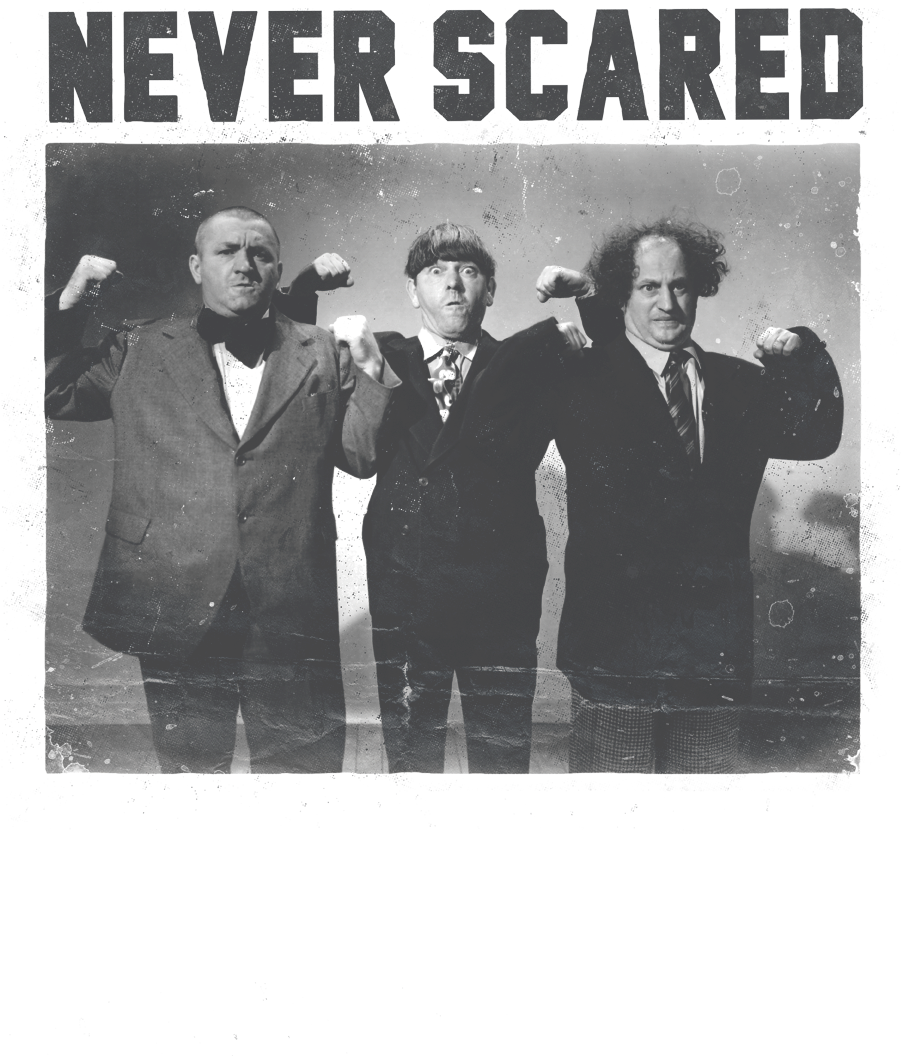 The Three Stooges Never Scared Kid's T-shirt - T-shirt (1008x1152), Png Download