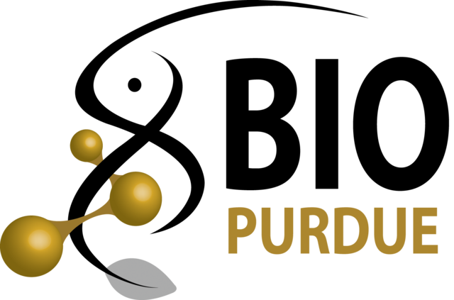 Biological Sciences Logo 2017 Grey Leaf Black And Gold - Purdue Biology Logo (640x423), Png Download