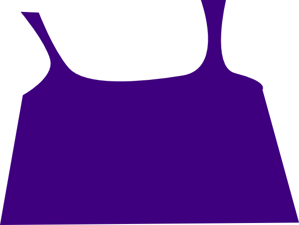 Apron Wide Purple Clip Art At Clker - Transparent Apron Clipart (600x451), Png Download