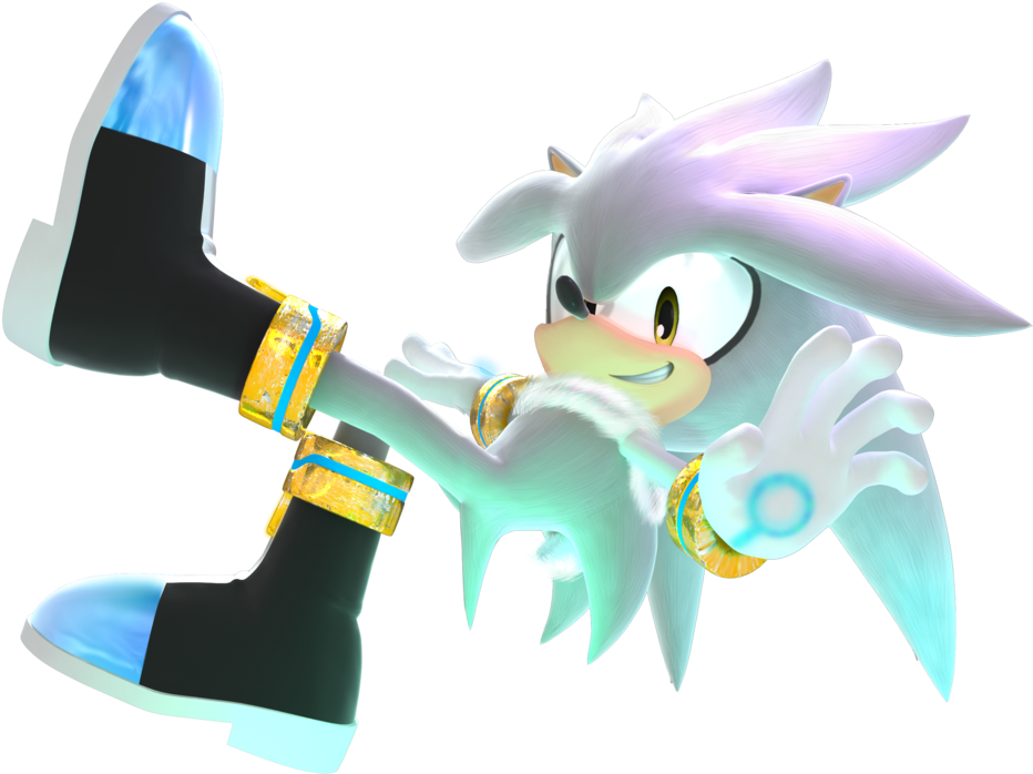 Silver The Hedgehog Smile (1024x724), Png Download