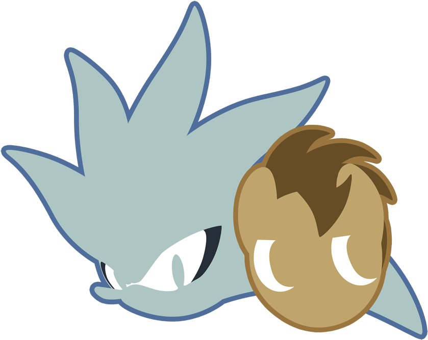 Fuzon-s, Crossover, Doctor Whooves, Duo, Logo, Safe, - Silver The Hedgehog Logo (850x681), Png Download