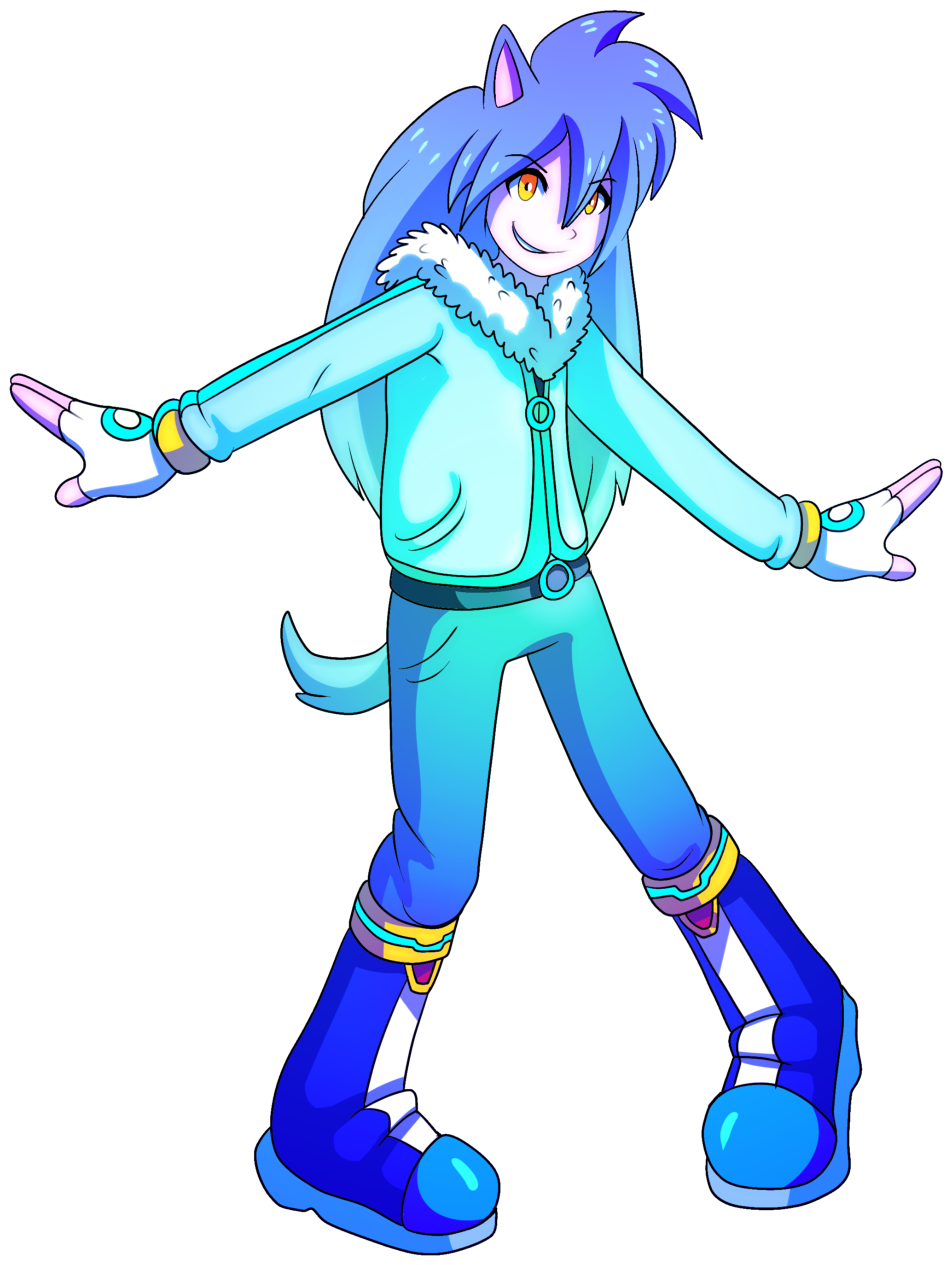 Silver The Hedgehog Gijinka - Silver The Hedgehog (2193x2892), Png Download