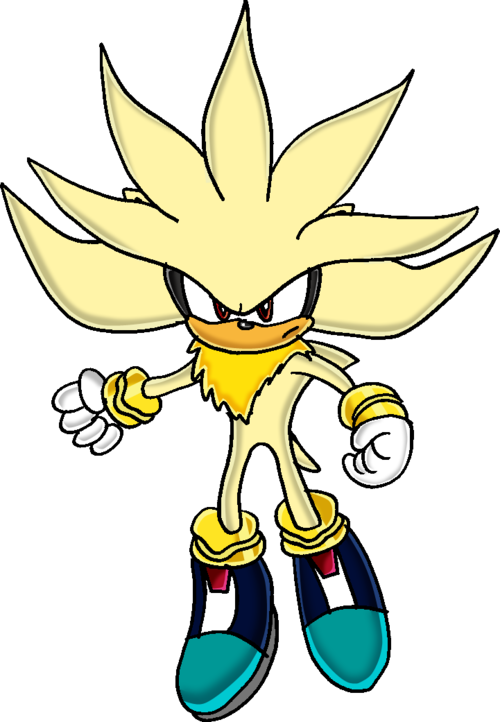 Super Silver The Hedgehog Project 20 - Silver The Hedgehog Yellow (500x722), Png Download