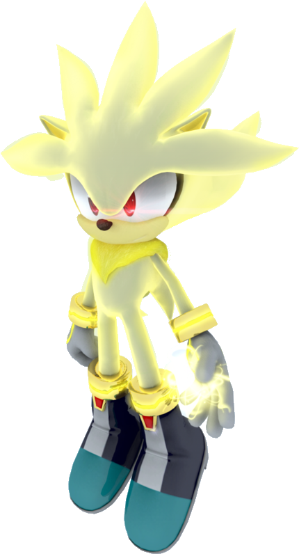 Sonic The Hedgehog Super Silver Download - Sonic Super Silver Png (444x805), Png Download