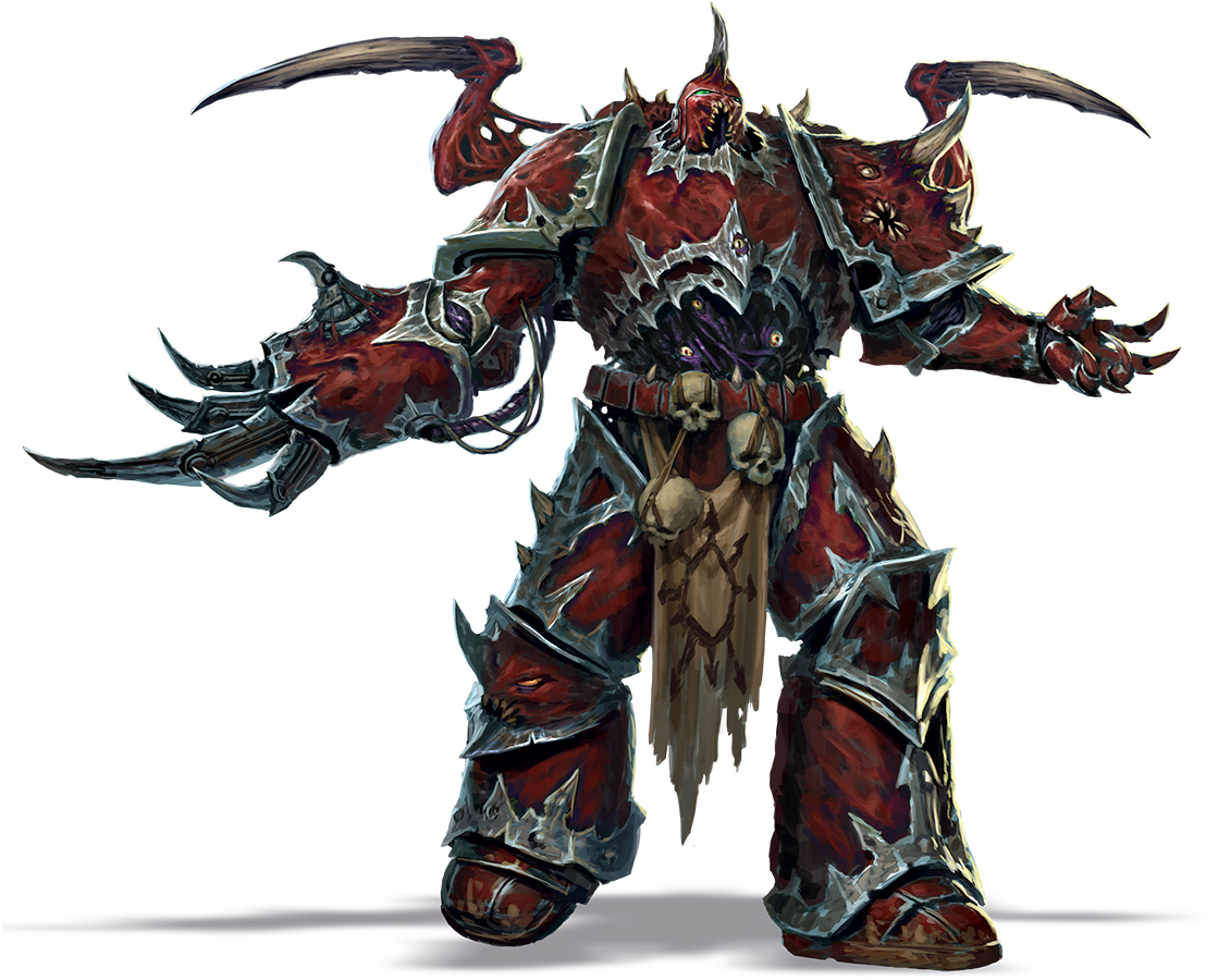 //bhvr Ec Prod - 40k Chaos Space Marine (1139x1000), Png Download
