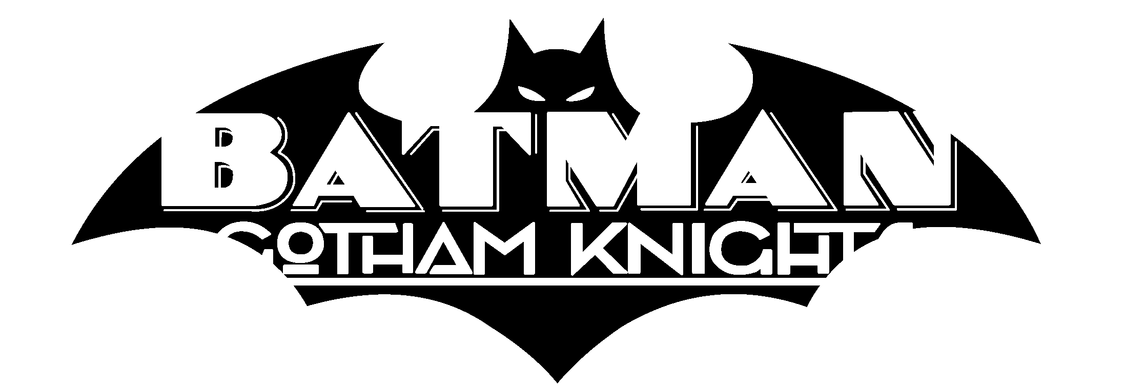 Gotham Knights Logo Black And White - Batman: Gotham Knights #67 (2400x2400), Png Download