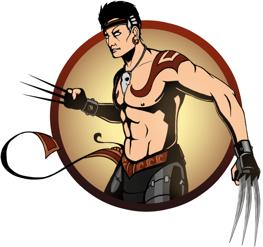 Man Claws - Shadow Fight 2 Personajes (1100x1100), Png Download