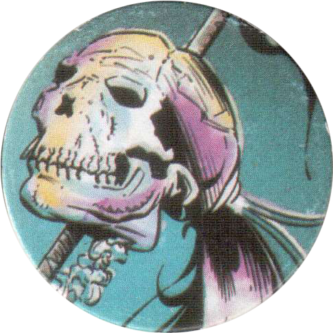 American Caps 043 Skull With Hair - Hair (500x500), Png Download