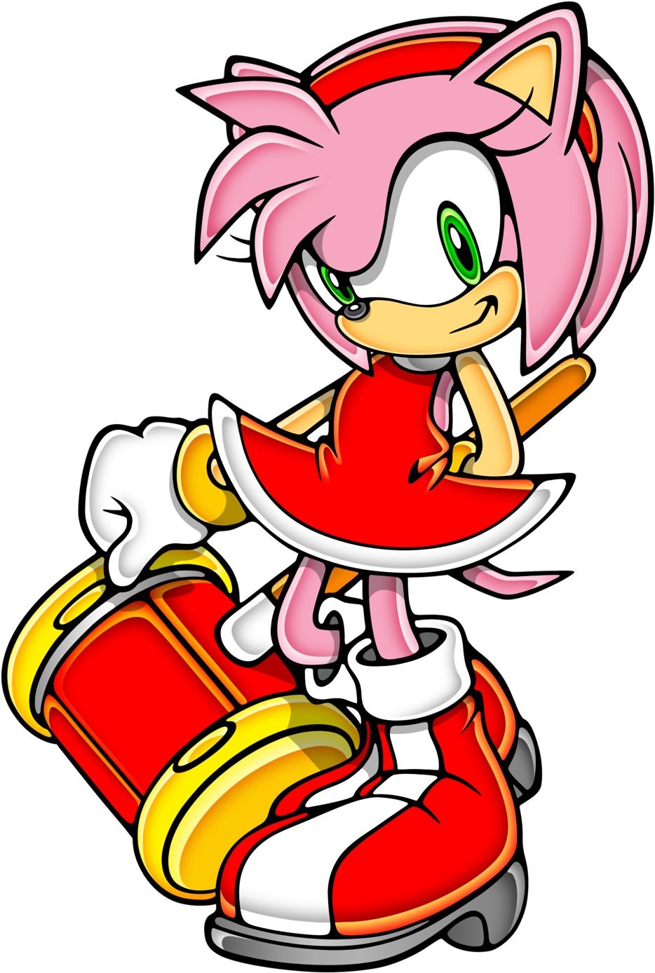 Amy Rose - Amy Rose With Hammer (944x1392), Png Download