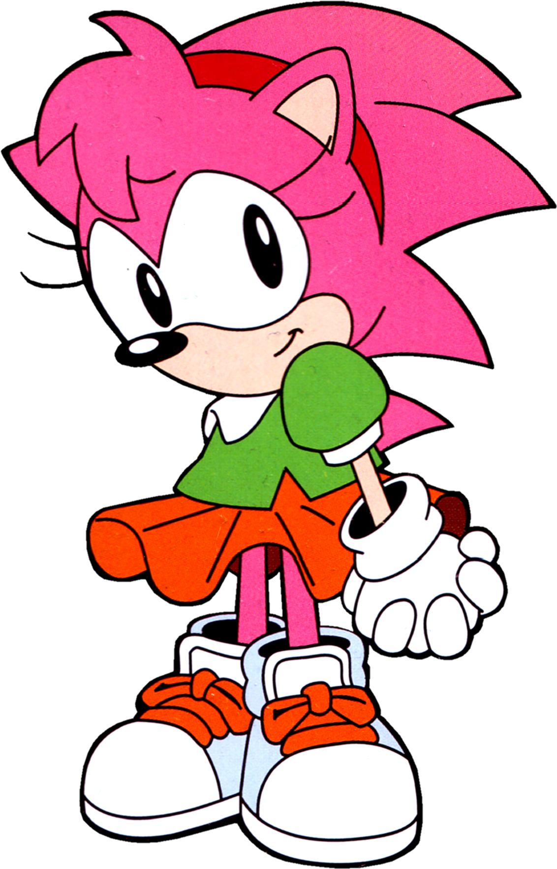 Classic Amy Rose - Rosy The Rascal And Amy Rose (1197x1833), Png Download