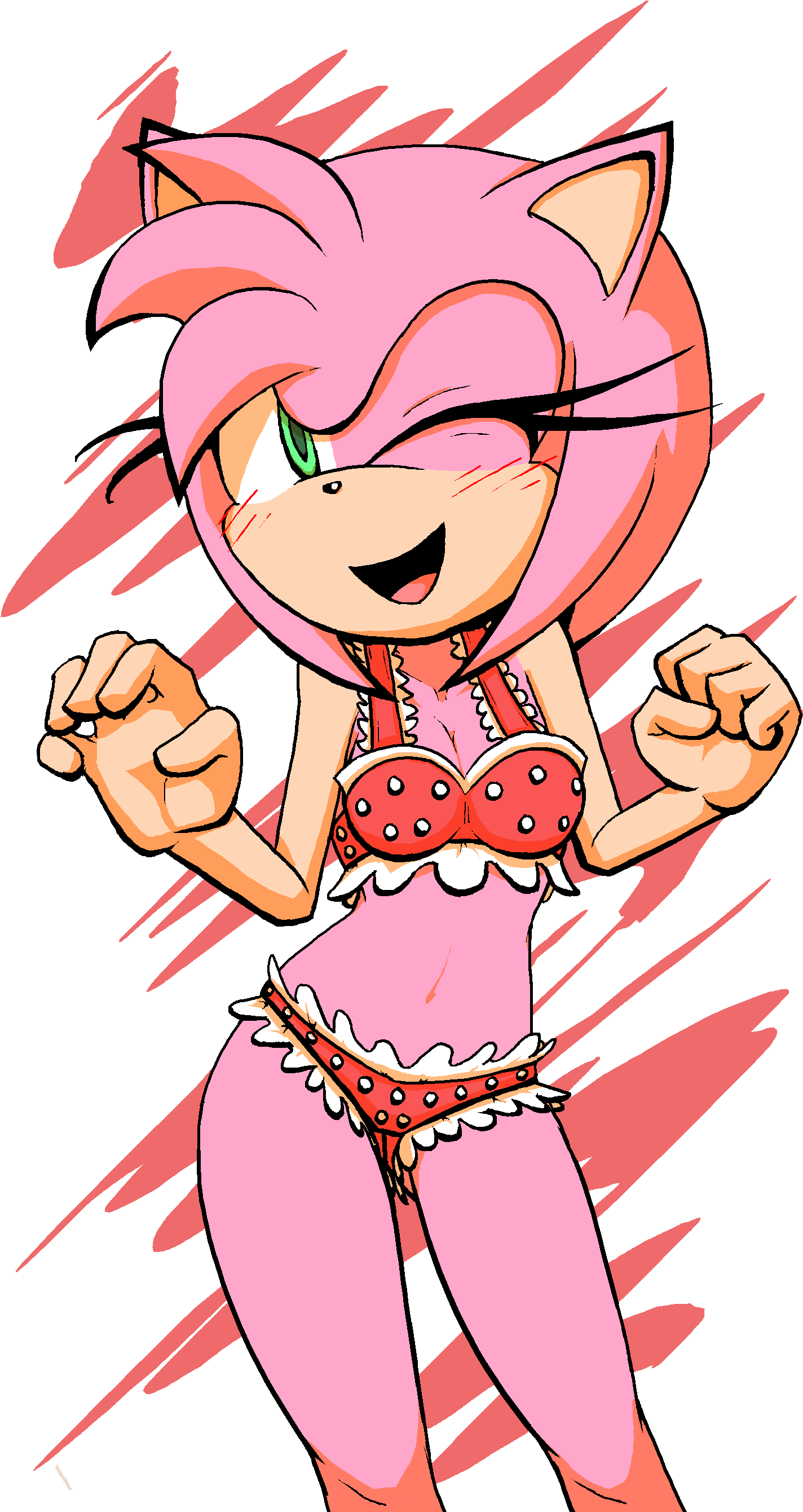 Amy Rose In A Bikini (1534x2700), Png Download