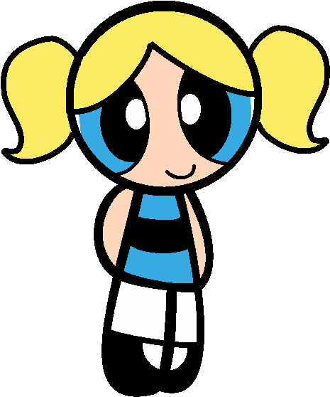 Bubbles Powerpuff Girls Png Image Hd - Bubbles (576x642), Png Download