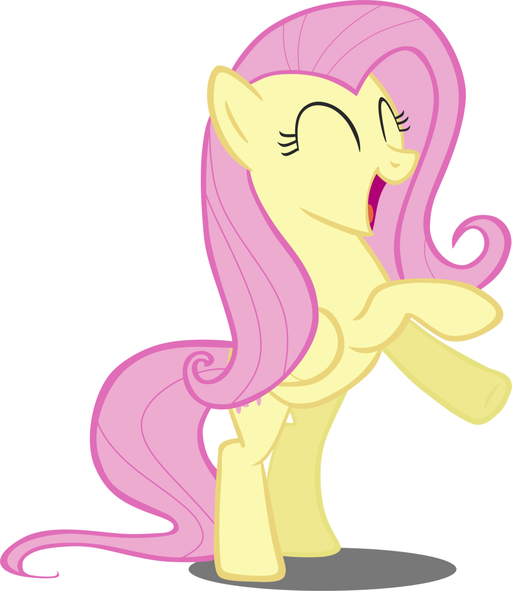 Ask Fluttershy - Mlp Fluttershy Excited (1024x1181), Png Download