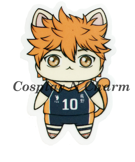 Hinata Pvc Waterproof Sticker - Cartoon (498x636), Png Download