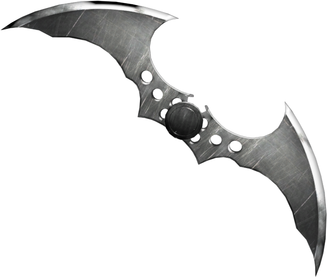 Download Zip Archive - Batman Arkham City Batarang (750x650), Png Download