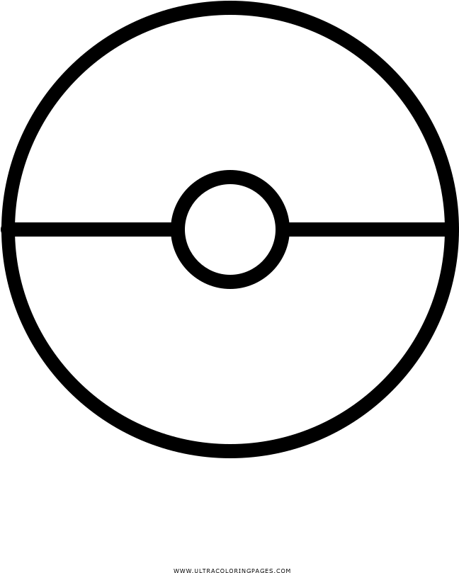 Coloring Page - Imagenes De Pokeball Para Dibujar (1000x1000), Png Download