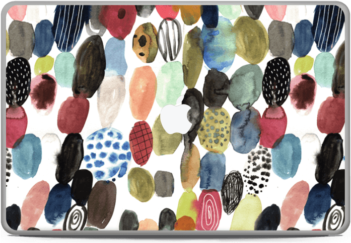 Dots Watercolor - Apple Macbook Air (13", Mid 2017) (800x538), Png Download