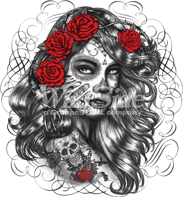 Dia De Los Muertos Girl - Dia De Los Muertos Girl Day (675x675), Png Download