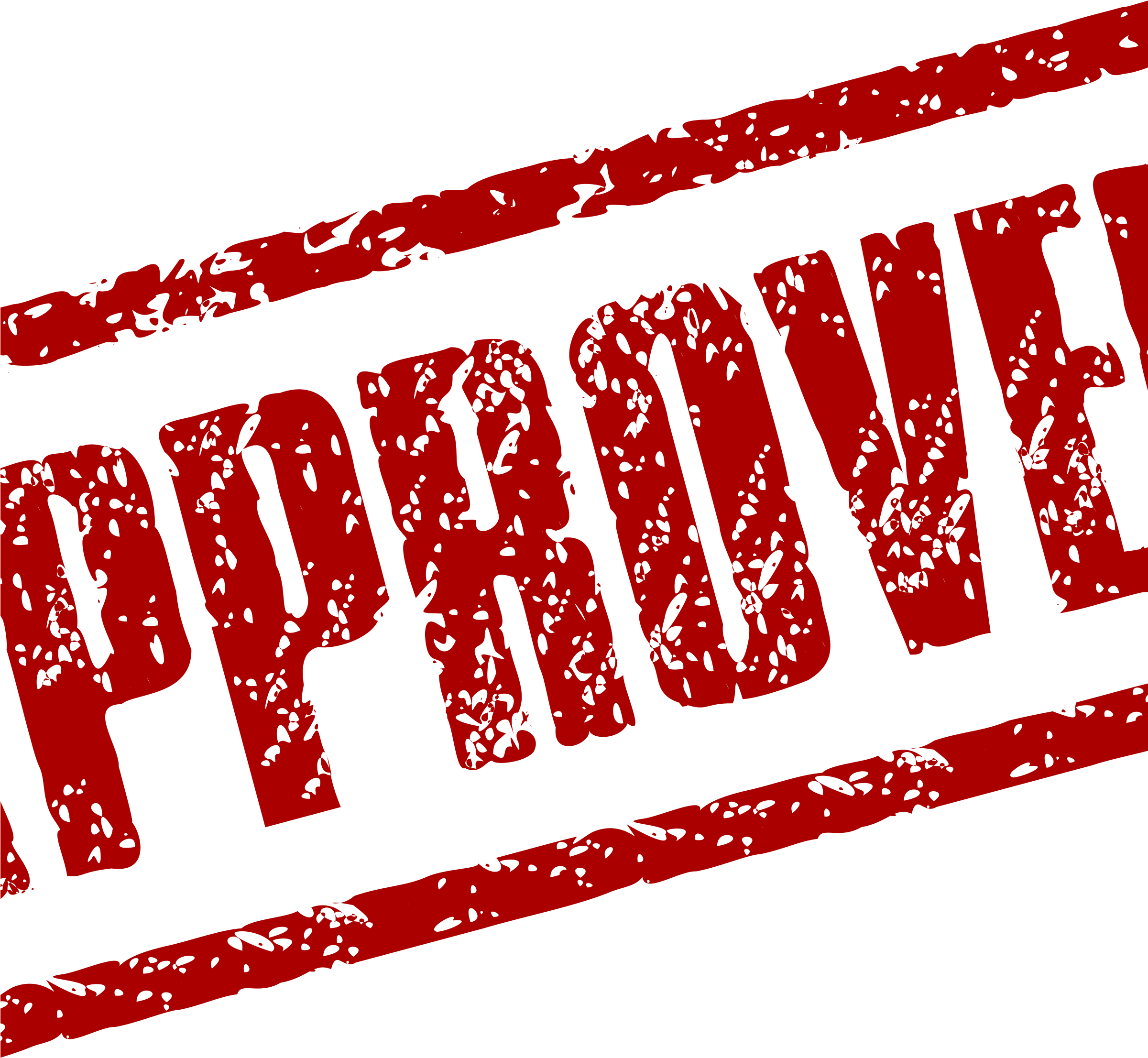 Clipart - Approve Stamp Shower Curtain (2400x3394), Png Download
