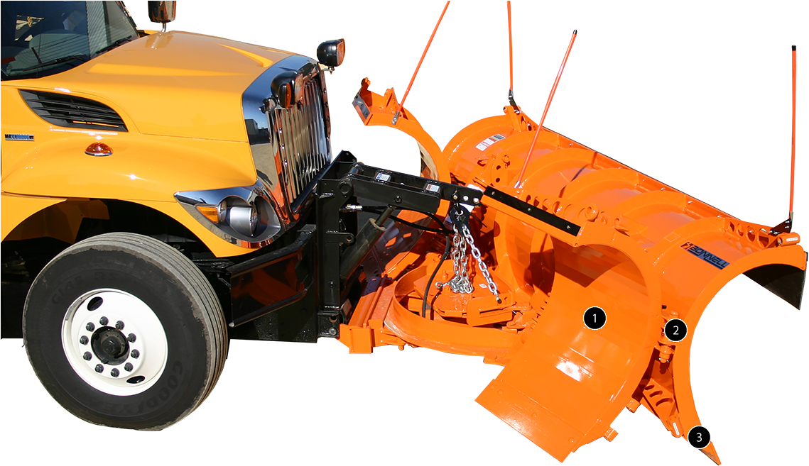 Bat Wing Snow Plow Standard Features - Folding Wing Plow (1200x670), Png Download