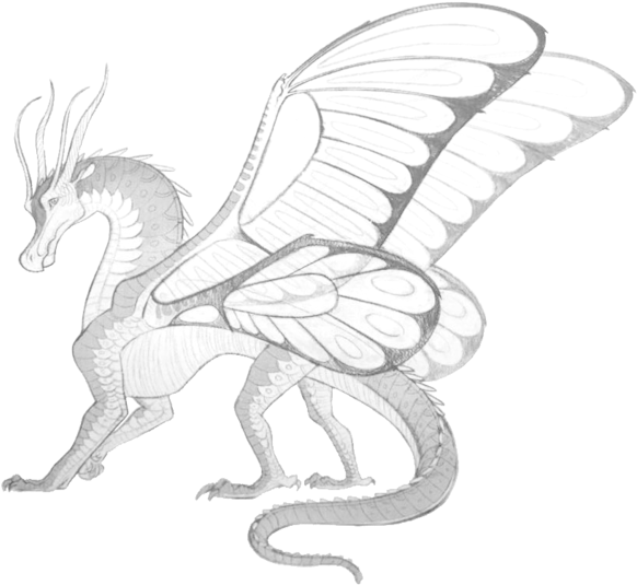 Bat Wings - Wings Of Fire Blue Silkwing (600x547), Png Download