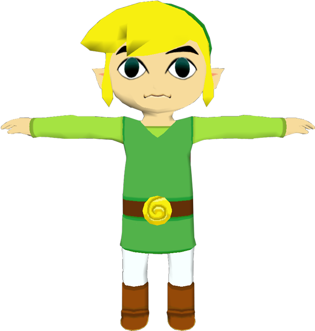 Download Zip Archive - Zelda Wind Waker Model (750x650), Png Download