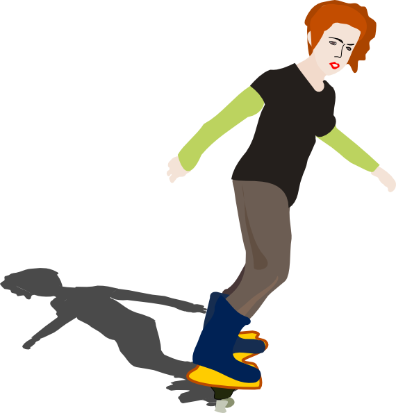 How To Set Use Skateboarder Clipart (570x595), Png Download
